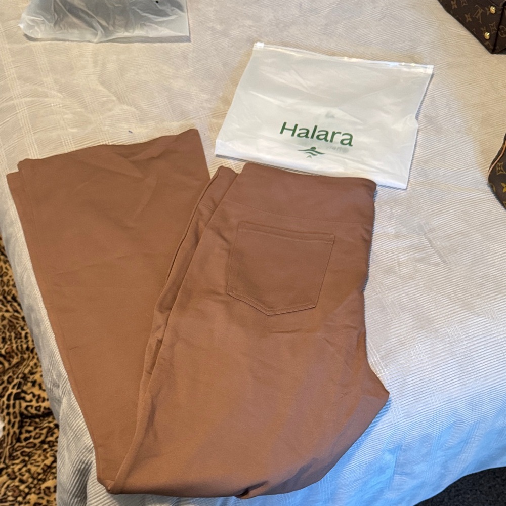 HALARA Chocolate Brown Trousers